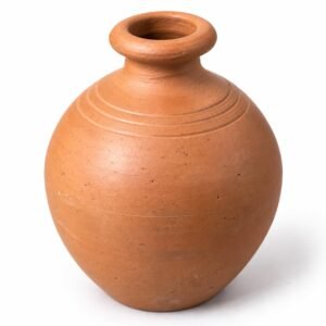 Handmade Terracotta Clay Vase for Home Decor(4 x 3.5 Inch), Small Decorative Flower Mini Pot for Table, Pottery Showpiece, Traditional Mitti Guldan Matki for Living Room, Bedroom & Office Decoration