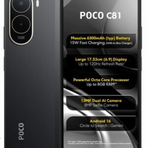 Poco C81, Elite Black (4GB, 64GB)