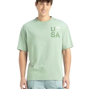 Jockey US81 Men Super Combed Cotton Rich Graphic Printed Oversized T-Shirt