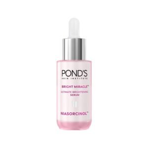 Pond's Bright Miracle Ultimate Brightening Serum with Niasorcinol | 30X better than Vitamin C | For Visibly Brighter, Spot-Free Skin in 1 Week | Lightweight & Fast Absorbing | 30ml